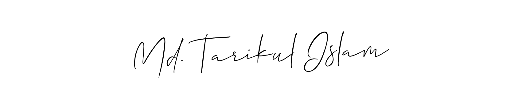 Make a short Md. Tarikul Islam signature style. Manage your documents anywhere anytime using Allison_Script. Create and add eSignatures, submit forms, share and send files easily. Md. Tarikul Islam signature style 2 images and pictures png