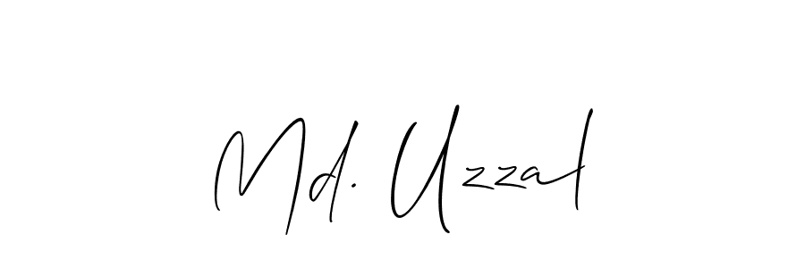 Make a short Md. Uzzal signature style. Manage your documents anywhere anytime using Allison_Script. Create and add eSignatures, submit forms, share and send files easily. Md. Uzzal signature style 2 images and pictures png