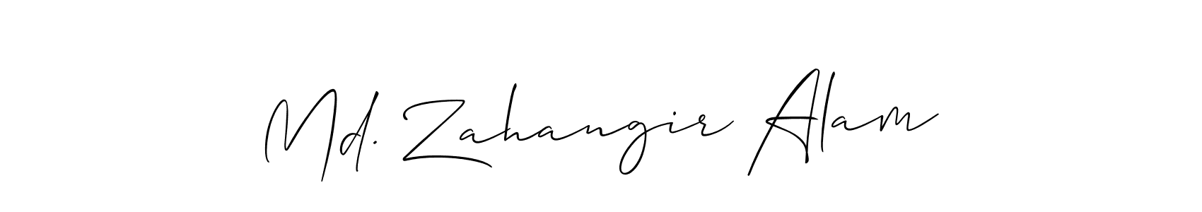 How to make Md. Zahangir Alam name signature. Use Allison_Script style for creating short signs online. This is the latest handwritten sign. Md. Zahangir Alam signature style 2 images and pictures png