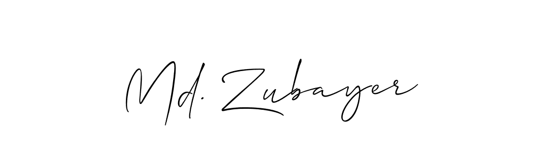 It looks lik you need a new signature style for name Md. Zubayer. Design unique handwritten (Allison_Script) signature with our free signature maker in just a few clicks. Md. Zubayer signature style 2 images and pictures png