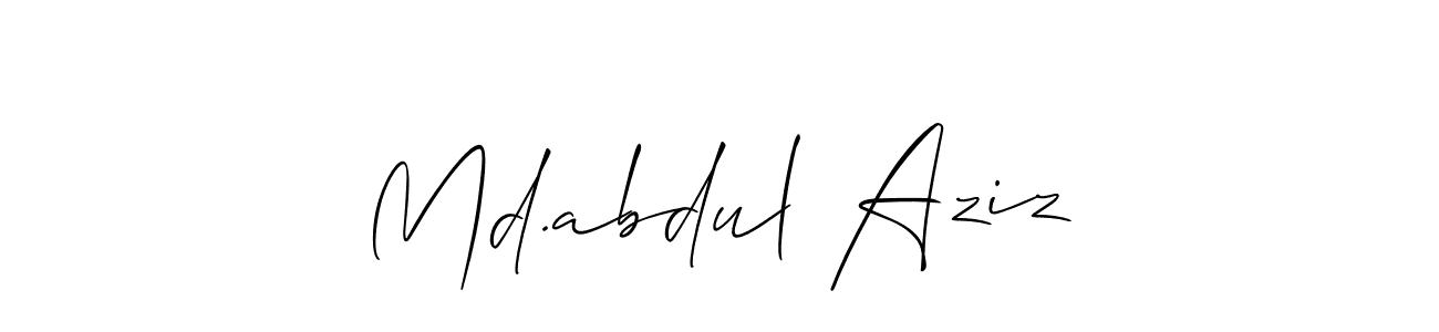 Make a beautiful signature design for name Md.abdul Aziz. Use this online signature maker to create a handwritten signature for free. Md.abdul Aziz signature style 2 images and pictures png