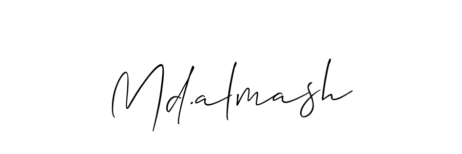 Make a beautiful signature design for name Md.almash. Use this online signature maker to create a handwritten signature for free. Md.almash signature style 2 images and pictures png