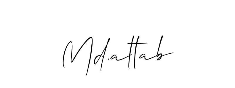 This is the best signature style for the Md.altab name. Also you like these signature font (Allison_Script). Mix name signature. Md.altab signature style 2 images and pictures png