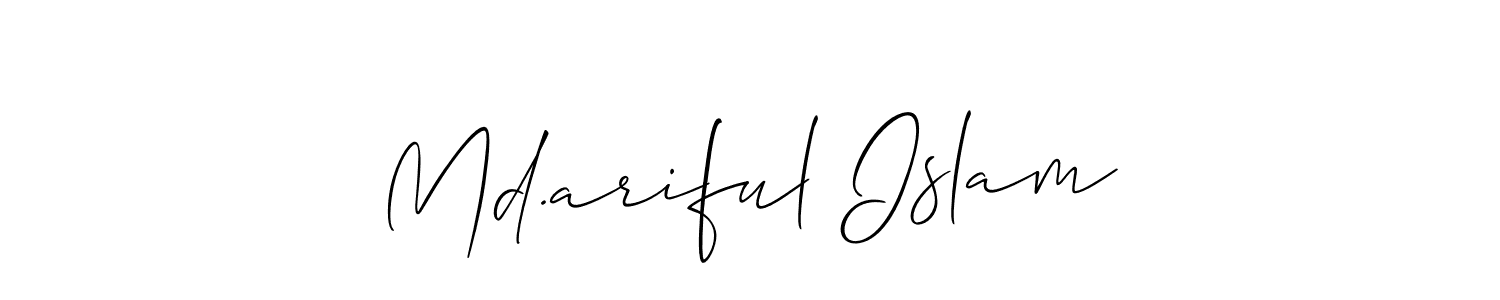 You can use this online signature creator to create a handwritten signature for the name Md.ariful Islam. This is the best online autograph maker. Md.ariful Islam signature style 2 images and pictures png