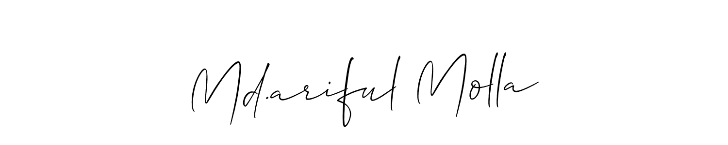 Make a beautiful signature design for name Md.ariful Molla. Use this online signature maker to create a handwritten signature for free. Md.ariful Molla signature style 2 images and pictures png