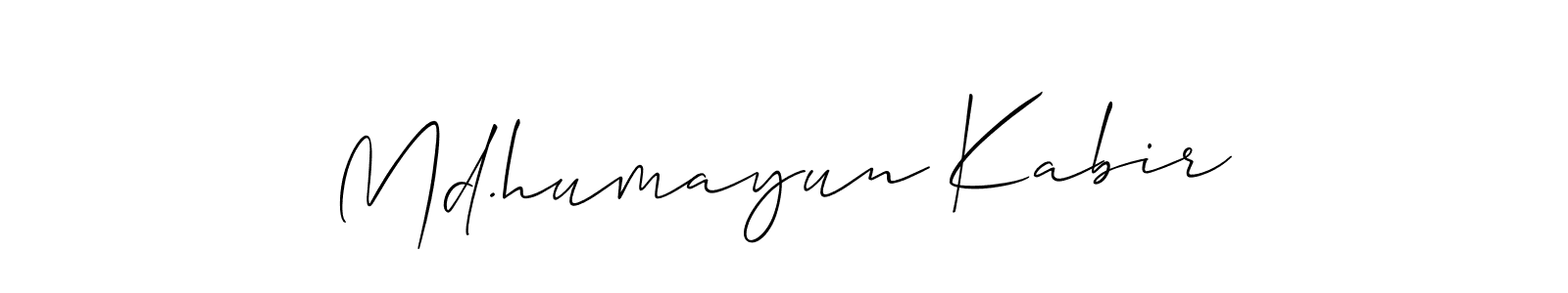 It looks lik you need a new signature style for name Md.humayun Kabir. Design unique handwritten (Allison_Script) signature with our free signature maker in just a few clicks. Md.humayun Kabir signature style 2 images and pictures png