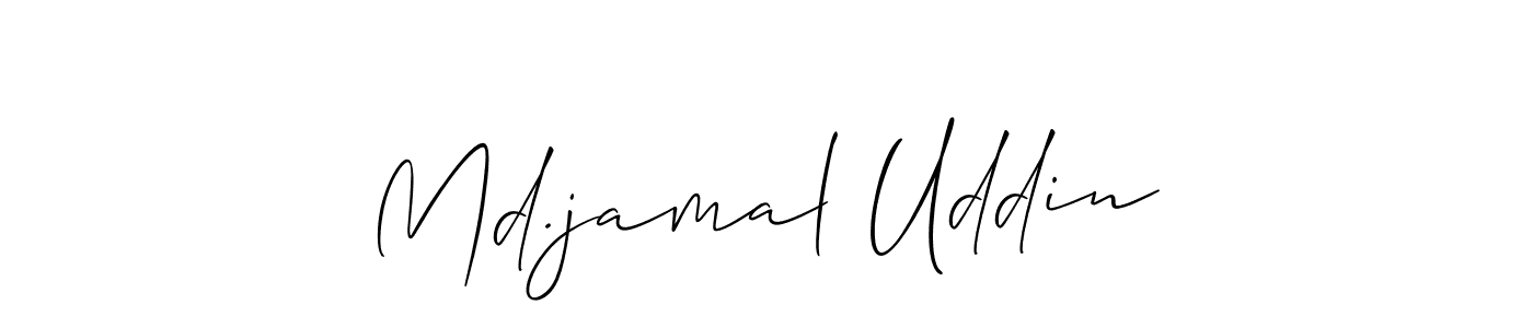 How to make Md.jamal Uddin name signature. Use Allison_Script style for creating short signs online. This is the latest handwritten sign. Md.jamal Uddin signature style 2 images and pictures png