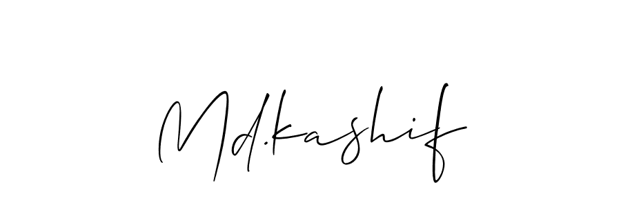 Make a short Md.kashif signature style. Manage your documents anywhere anytime using Allison_Script. Create and add eSignatures, submit forms, share and send files easily. Md.kashif signature style 2 images and pictures png