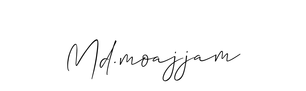 You should practise on your own different ways (Allison_Script) to write your name (Md.moajjam) in signature. don't let someone else do it for you. Md.moajjam signature style 2 images and pictures png