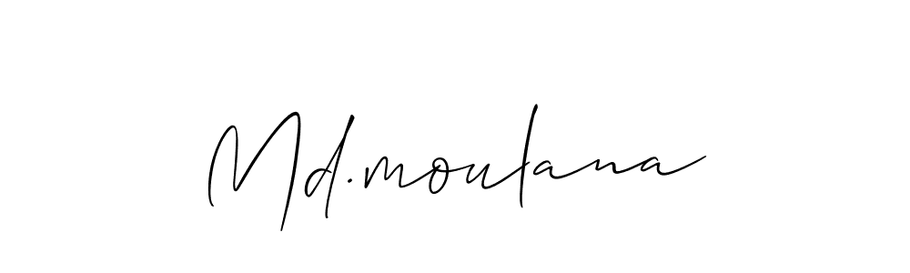 You should practise on your own different ways (Allison_Script) to write your name (Md.moulana) in signature. don't let someone else do it for you. Md.moulana signature style 2 images and pictures png