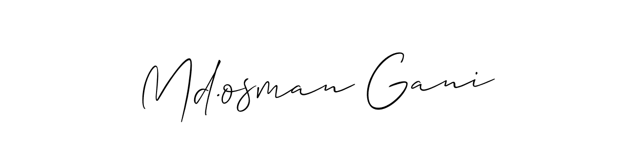 You can use this online signature creator to create a handwritten signature for the name Md.osman Gani. This is the best online autograph maker. Md.osman Gani signature style 2 images and pictures png