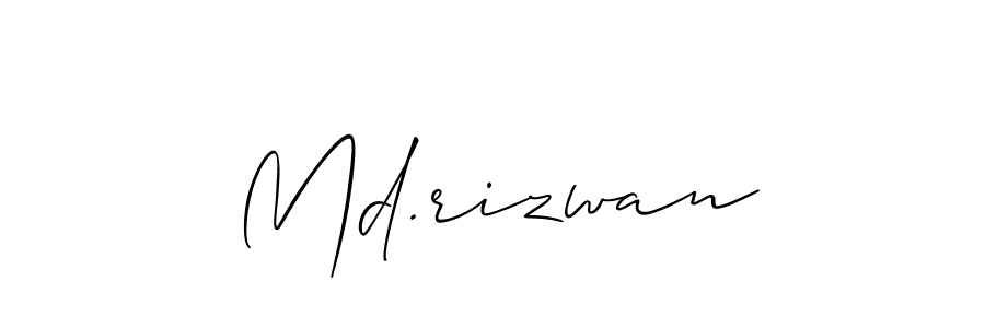 Also You can easily find your signature by using the search form. We will create Md.rizwan name handwritten signature images for you free of cost using Allison_Script sign style. Md.rizwan signature style 2 images and pictures png