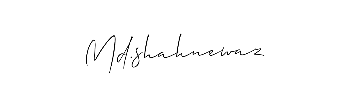 Also You can easily find your signature by using the search form. We will create Md.shahnewaz name handwritten signature images for you free of cost using Allison_Script sign style. Md.shahnewaz signature style 2 images and pictures png