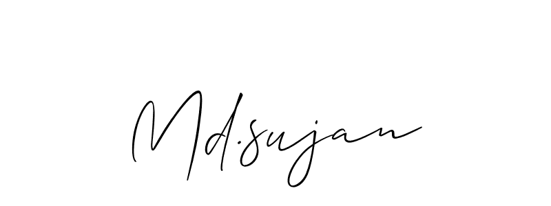 if you are searching for the best signature style for your name Md.sujan. so please give up your signature search. here we have designed multiple signature styles  using Allison_Script. Md.sujan signature style 2 images and pictures png