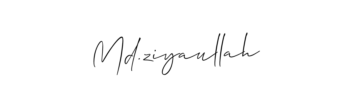 Make a short Md.ziyaullah signature style. Manage your documents anywhere anytime using Allison_Script. Create and add eSignatures, submit forms, share and send files easily. Md.ziyaullah signature style 2 images and pictures png