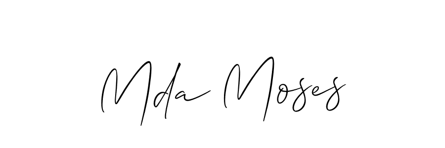 How to Draw Mda Moses signature style? Allison_Script is a latest design signature styles for name Mda Moses. Mda Moses signature style 2 images and pictures png