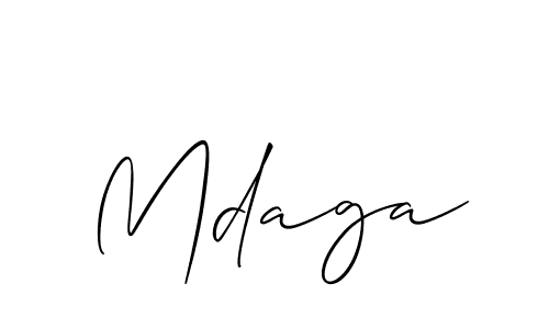The best way (Allison_Script) to make a short signature is to pick only two or three words in your name. The name Mdaga include a total of six letters. For converting this name. Mdaga signature style 2 images and pictures png