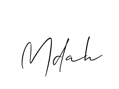 Also we have Mdah name is the best signature style. Create professional handwritten signature collection using Allison_Script autograph style. Mdah signature style 2 images and pictures png