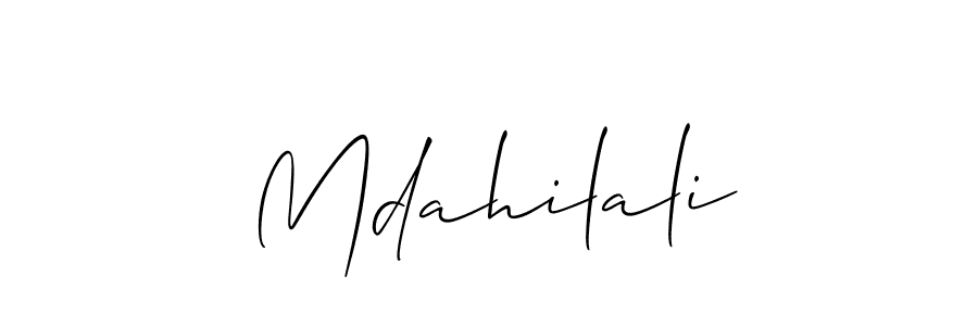 Make a beautiful signature design for name Mdahilali. Use this online signature maker to create a handwritten signature for free. Mdahilali signature style 2 images and pictures png
