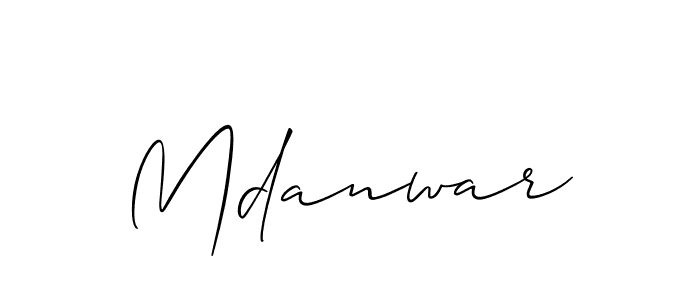 Best and Professional Signature Style for Mdanwar. Allison_Script Best Signature Style Collection. Mdanwar signature style 2 images and pictures png