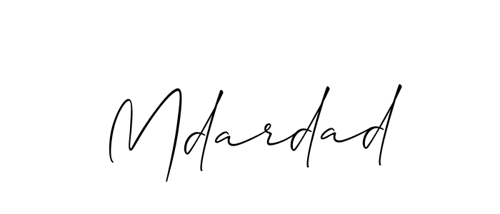 You should practise on your own different ways (Allison_Script) to write your name (Mdardad) in signature. don't let someone else do it for you. Mdardad signature style 2 images and pictures png