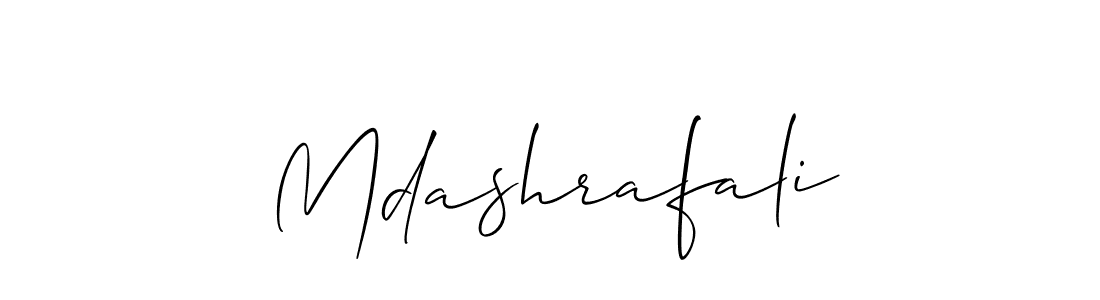 Design your own signature with our free online signature maker. With this signature software, you can create a handwritten (Allison_Script) signature for name Mdashrafali. Mdashrafali signature style 2 images and pictures png