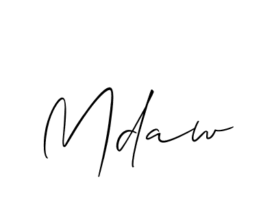 Make a short Mdaw signature style. Manage your documents anywhere anytime using Allison_Script. Create and add eSignatures, submit forms, share and send files easily. Mdaw signature style 2 images and pictures png