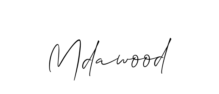 How to make Mdawood name signature. Use Allison_Script style for creating short signs online. This is the latest handwritten sign. Mdawood signature style 2 images and pictures png