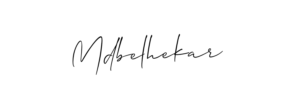 Best and Professional Signature Style for Mdbelhekar. Allison_Script Best Signature Style Collection. Mdbelhekar signature style 2 images and pictures png