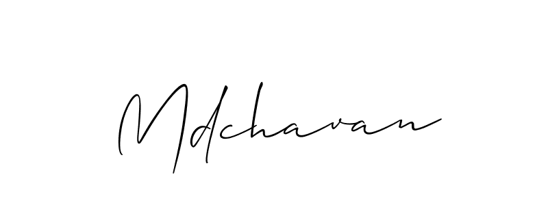 You should practise on your own different ways (Allison_Script) to write your name (Mdchavan) in signature. don't let someone else do it for you. Mdchavan signature style 2 images and pictures png