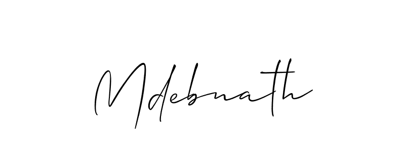 How to make Mdebnath name signature. Use Allison_Script style for creating short signs online. This is the latest handwritten sign. Mdebnath signature style 2 images and pictures png