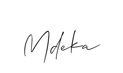 How to make Mdeka name signature. Use Allison_Script style for creating short signs online. This is the latest handwritten sign. Mdeka signature style 2 images and pictures png