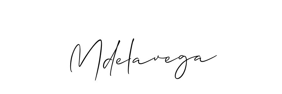 Design your own signature with our free online signature maker. With this signature software, you can create a handwritten (Allison_Script) signature for name Mdelavega. Mdelavega signature style 2 images and pictures png