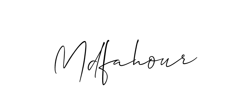 Best and Professional Signature Style for Mdfahour. Allison_Script Best Signature Style Collection. Mdfahour signature style 2 images and pictures png