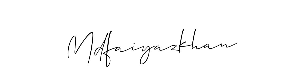 Mdfaiyazkhan stylish signature style. Best Handwritten Sign (Allison_Script) for my name. Handwritten Signature Collection Ideas for my name Mdfaiyazkhan. Mdfaiyazkhan signature style 2 images and pictures png