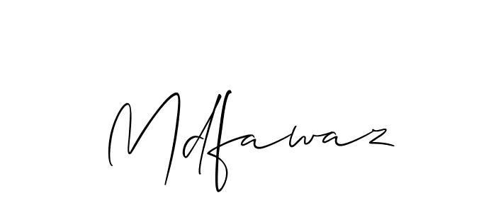 Also we have Mdfawaz name is the best signature style. Create professional handwritten signature collection using Allison_Script autograph style. Mdfawaz signature style 2 images and pictures png