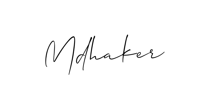 Similarly Allison_Script is the best handwritten signature design. Signature creator online .You can use it as an online autograph creator for name Mdhaker. Mdhaker signature style 2 images and pictures png