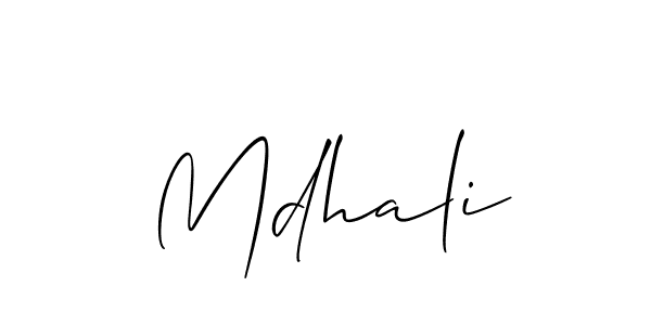 Similarly Allison_Script is the best handwritten signature design. Signature creator online .You can use it as an online autograph creator for name Mdhali. Mdhali signature style 2 images and pictures png