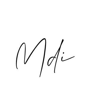 Also You can easily find your signature by using the search form. We will create Mdi name handwritten signature images for you free of cost using Allison_Script sign style. Mdi signature style 2 images and pictures png