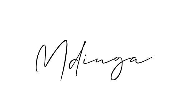 Allison_Script is a professional signature style that is perfect for those who want to add a touch of class to their signature. It is also a great choice for those who want to make their signature more unique. Get Mdinga name to fancy signature for free. Mdinga signature style 2 images and pictures png