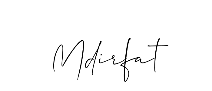 Best and Professional Signature Style for Mdirfat. Allison_Script Best Signature Style Collection. Mdirfat signature style 2 images and pictures png