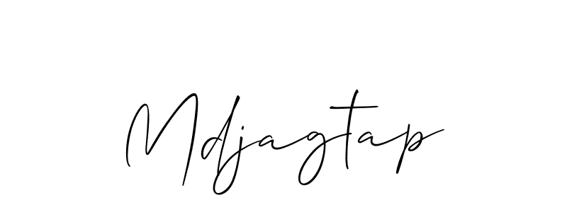 How to Draw Mdjagtap signature style? Allison_Script is a latest design signature styles for name Mdjagtap. Mdjagtap signature style 2 images and pictures png