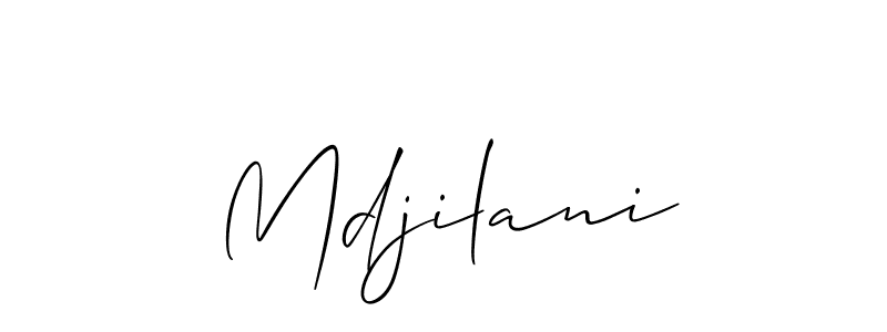 Also You can easily find your signature by using the search form. We will create Mdjilani name handwritten signature images for you free of cost using Allison_Script sign style. Mdjilani signature style 2 images and pictures png