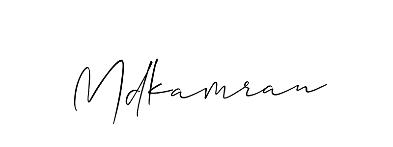 Make a short Mdkamran signature style. Manage your documents anywhere anytime using Allison_Script. Create and add eSignatures, submit forms, share and send files easily. Mdkamran signature style 2 images and pictures png