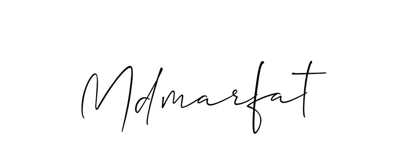 Allison_Script is a professional signature style that is perfect for those who want to add a touch of class to their signature. It is also a great choice for those who want to make their signature more unique. Get Mdmarfat name to fancy signature for free. Mdmarfat signature style 2 images and pictures png