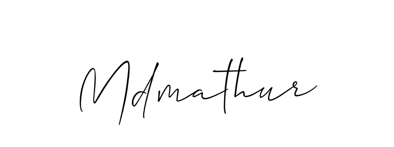 You should practise on your own different ways (Allison_Script) to write your name (Mdmathur) in signature. don't let someone else do it for you. Mdmathur signature style 2 images and pictures png