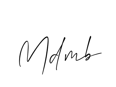 Use a signature maker to create a handwritten signature online. With this signature software, you can design (Allison_Script) your own signature for name Mdmb. Mdmb signature style 2 images and pictures png