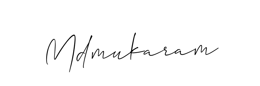 It looks lik you need a new signature style for name Mdmukaram. Design unique handwritten (Allison_Script) signature with our free signature maker in just a few clicks. Mdmukaram signature style 2 images and pictures png