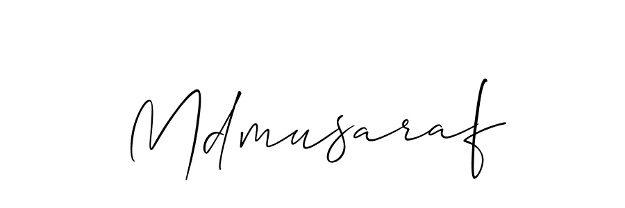 You should practise on your own different ways (Allison_Script) to write your name (Mdmusaraf) in signature. don't let someone else do it for you. Mdmusaraf signature style 2 images and pictures png