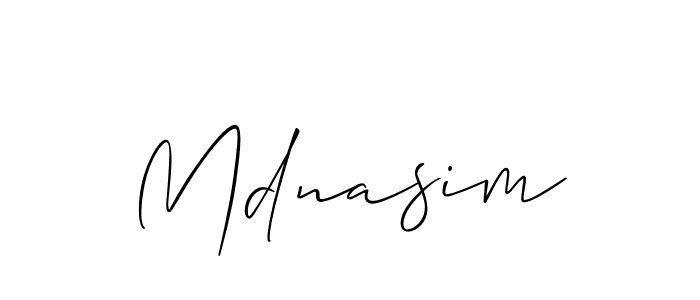 You should practise on your own different ways (Allison_Script) to write your name (Mdnasim) in signature. don't let someone else do it for you. Mdnasim signature style 2 images and pictures png